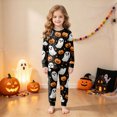 thumbnail image 2 of TOWED22 Boys Girls Halloween Pajamas Cotton Pumpkin Head Glow Print Pjs Toddler 2 Piece Ghost Sleepwear Kids Holiday Clothes Set(Orange,4-5 Y), 2 of 9