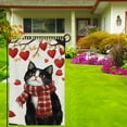 thumbnail image 4 of Happy Valentines Day Cat Garden Flag Valentine Love Heart Garden Flag Anniversary Wedding Outdoor Decor, 4 of 8