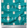 thumbnail image 1 of Soimoi Green polyester Crepe Fabric Geometric Abstract Print Fabric by the Yard 42 Inch Wide, 1 of 3