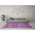 thumbnail image 3 of Ahgly Company Indoor Round Abstract Pink Modern Area Rugs, 3' Round, 3 of 4