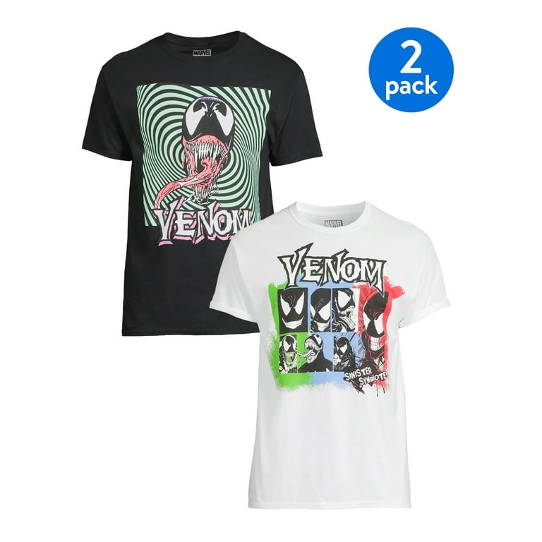 isolation Hassy Sydamerika Marvel Venom Men's & Big Men's Graphic Tees Shirts, 2-Pack, Sizes S-3XL,  Marvel Mens T-Shirts - Walmart.com