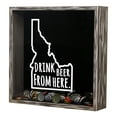 thumbnail image 4 of Torched Idaho Drink Beer Shadow Box Wall Mount Decor 13"x13"x3" Gray, 4 of 9