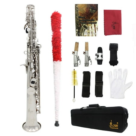 LADE Soprano Saxophone SAX Bb Brass Lacquered Gold Body and (Best Soprano Sax Players)