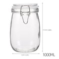 thumbnail image 2 of COOPHYA 1Pc 1000ml Glass Sealed Container For Food Storage In Households, 2 of 6