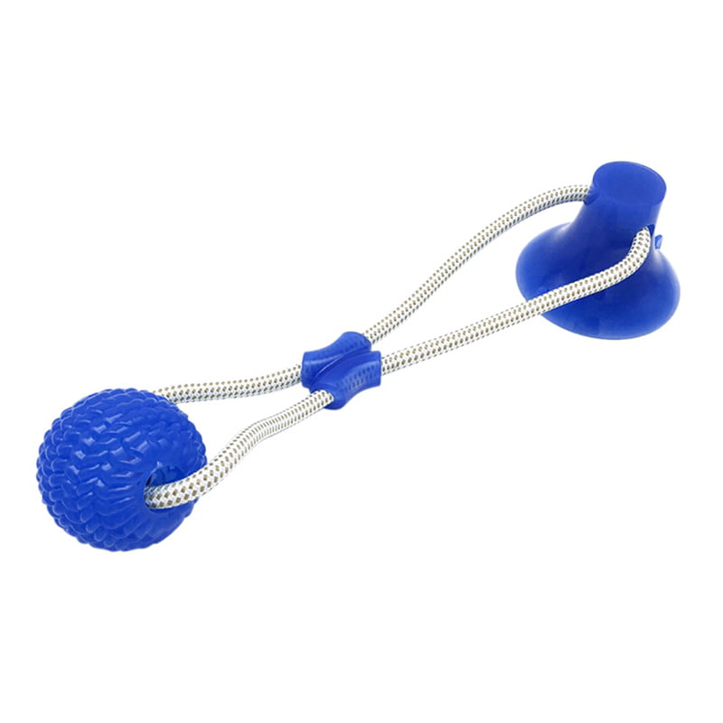 CHARMINER Pet Molar Bite Toy Fit for Small Self Playing Dog Toy Suction Cup Large Dogs/Cats Rubber Chew Ball Toy with Rope Tug Dog Toy for Playing Tugging Pulling Chewing