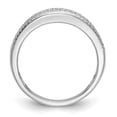 thumbnail image 2 of 14K White Gold Ring Band Wedding Diamond Round , Size 6, 2 of 7