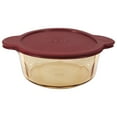 thumbnail image 3 of Visions VM2.25 2.25L Amber Glass Casserole Dish and CM 225-PC Cranberry Lid, 3 of 3