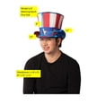 thumbnail image 5 of Rasta Imposta Ultimate Deluxe Uncle Sam Hat, Red, Adult One Size, R772-OS, White and Blue,, 5 of 5