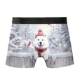 thumbnail image 2 of Playful Samoyed Welcomes Winter Snowy Day with Cardinal Bird All Over Print Boxer Briefs Underwear for Men Dad Siberian Sammy Dog Lover - 12017, 2 of 6