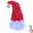 Red & White, variant on 6 FT Santa Hat Style Pre-lit Christmas Tree, Hinged Artificial Xmas Tree Pine Tree with 300 Lights, 1050 Branch Tips and Remote Control for Holiday Party Store Office Home, Red & White