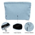 thumbnail image 3 of Bolsas de cosméticos, bolsa de maquillaje de pana azul, mini bolsas de maquillaje de viaje, bolsas de monedero, cremallera de metal para mujeres y niñas, artículos de tocador de viaje, 3 of 7