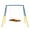 Blue + Steel+4, variant on LIANGKA Heavy Duty A-Frame Metal Swing Stand Full Steel Flying Saucer Swing Set for Backyard Playground