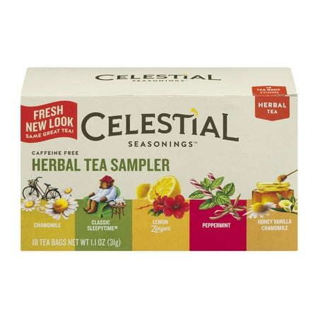 Black Cherry Berry Herb Tea - (3 Pack) Celestial Seasonings Herbal Tea, Herbal Tea Sampler, 18 Count