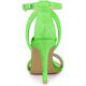 thumbnail image 3 of Sandalias Purpurina Tacón De Aguja Correa De Tobillo Para Mujer Verde 36, 3 of 6