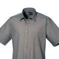 thumbnail image 2 of Premier Mens Short Sleeve Poplin Shirt, 2 of 4