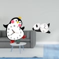 thumbnail image 2 of Reloj de pared silencioso, decorativo, con forma de panda, para colgar en la pared, tablero de densidad de madera, diseño creativo, adecuado para el h, 2 of 8
