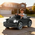 thumbnail image 2 of Gymax 12V Licensed RUF CTR Kids' Electric Vehicle w/Remote Control LED Lights Music Black, 2 of 10
