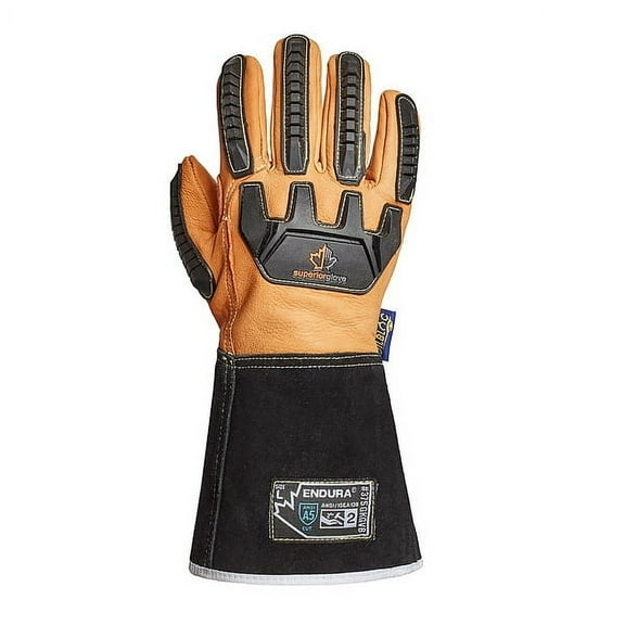 Superior Glove Work Gloves,Drivers,M,Leather,PR 375GKGVB-M