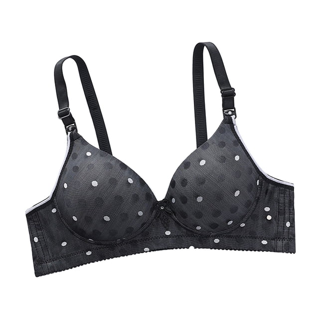 Bigersell Pregnancy Bra V-Neck Wire-Free Bra Support Women Comfort Padded Underwire Bra T-Shirt Bra Style R-16 Basic Bra Strap Nylon Seamless Bra Feature Everyday Bras Underwear Black S