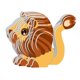 thumbnail image 1 of Rompecabezas de papel 3D, rompecabezas de animales, Kits de bricolaje para niños, rompecabezas para resolución de problemas de jardín de infantes, león, 1 of 8