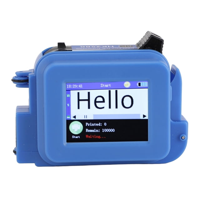 Mini Impresora De Inyección De Tinta Portátil Con Pantalla Táctil De 2,4 Pulgadas, Altura De Impresión Ajustable De 0,1 A 0,5 Pulgadas/1 Pulgada, Codificador De Inyección De