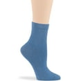 thumbnail image 6 of 7BIGSTARS KINGDOM Women's Seamless Bamboo Diabetic Ankle Socks, Non-Binding Loose Fit - 4 Pack Large - Solid Casual Wide - Sock Size 10-12 Shoe Size 8-12 L Denim Blue, 6 of 8