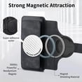 thumbnail image 3 of For Samsung Galaxy A26 5G Wallet [Support Magsafe Charger] Flip Magnetic Detachable 2 in 1 Flip PU Leather Phone Case with Card Slots [RFID Blocking], Zipper Bag, Kick-Stand Cover,Black, 3 of 9