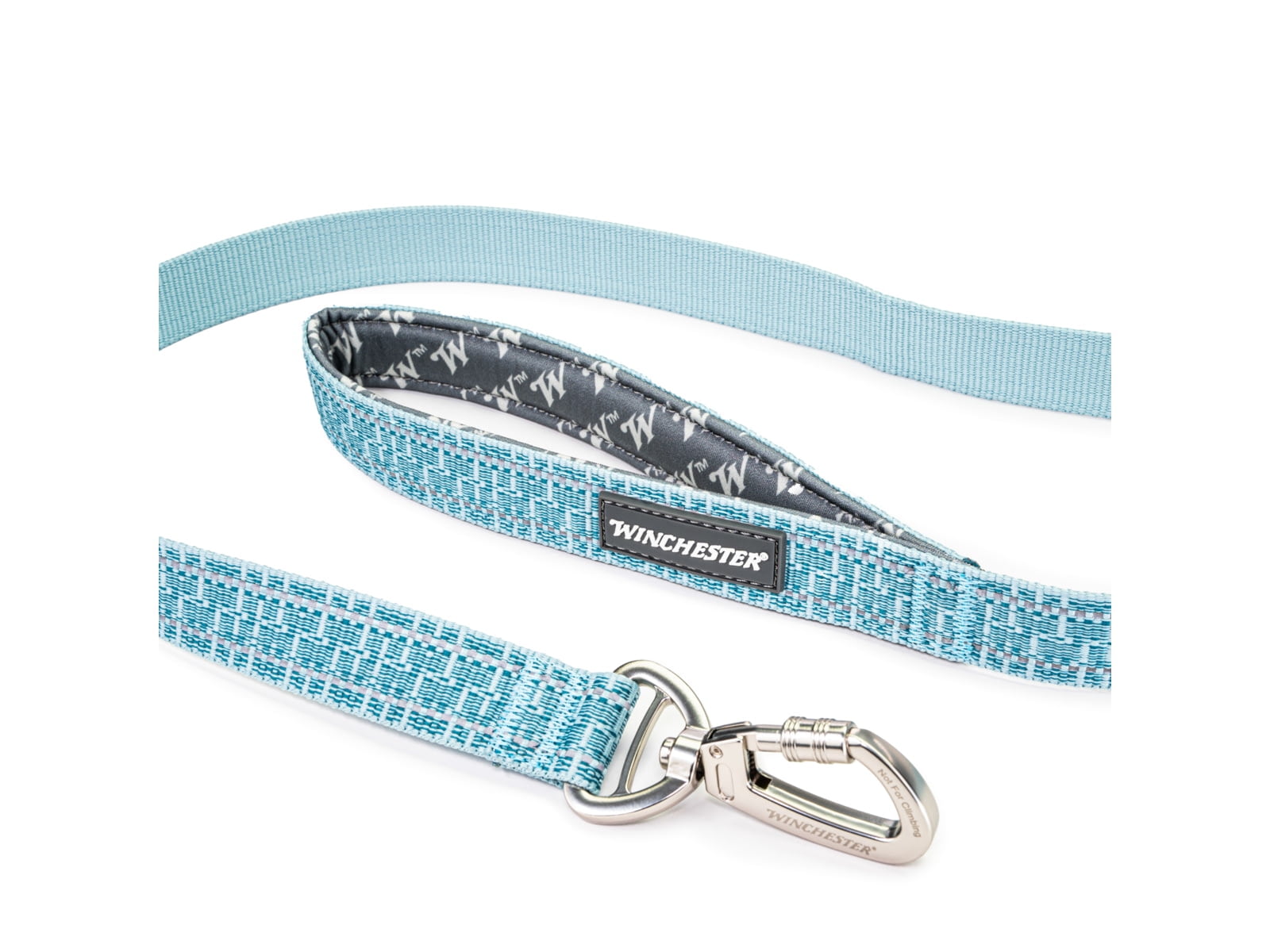 Winchester Pet Deluxe Carabiner Leash 6-Foot, Aqua Haze, 6 foot