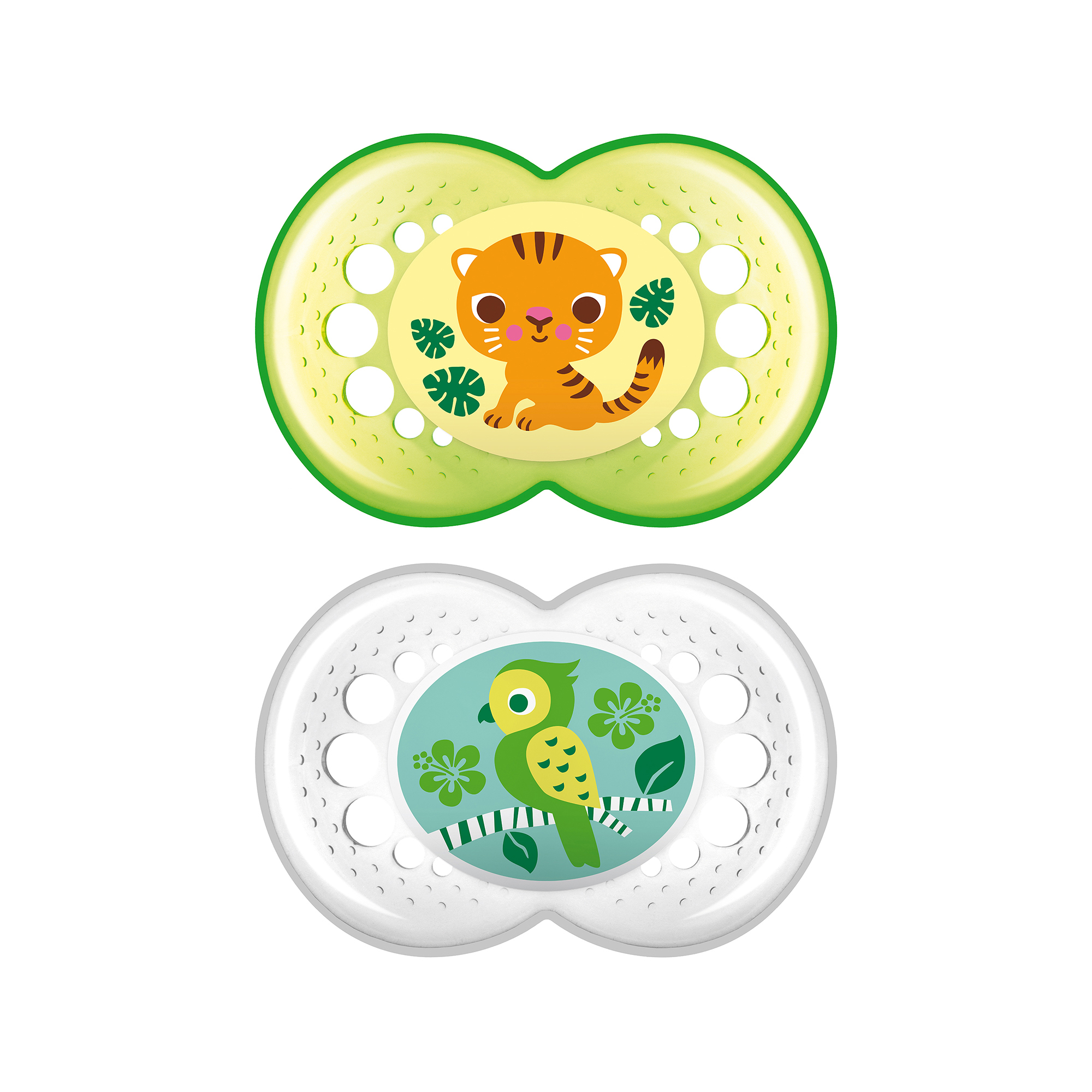 MAM Pacifiers, Baby Pacifier 6+ Months, Best Pacifier for Breastfed Babies, ‘Crystal' Design