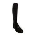 thumbnail image 2 of Alfani Womens Bexleyy Leather Almond Toe Knee High Boots, Wine Leather, Size 7.5, 2 of 6