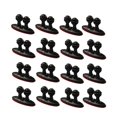 thumbnail image 1 of Practical Black Plastic Cable Clips for Home Use Multipurpose Wire Organizer 16pcs, 1 of 3
