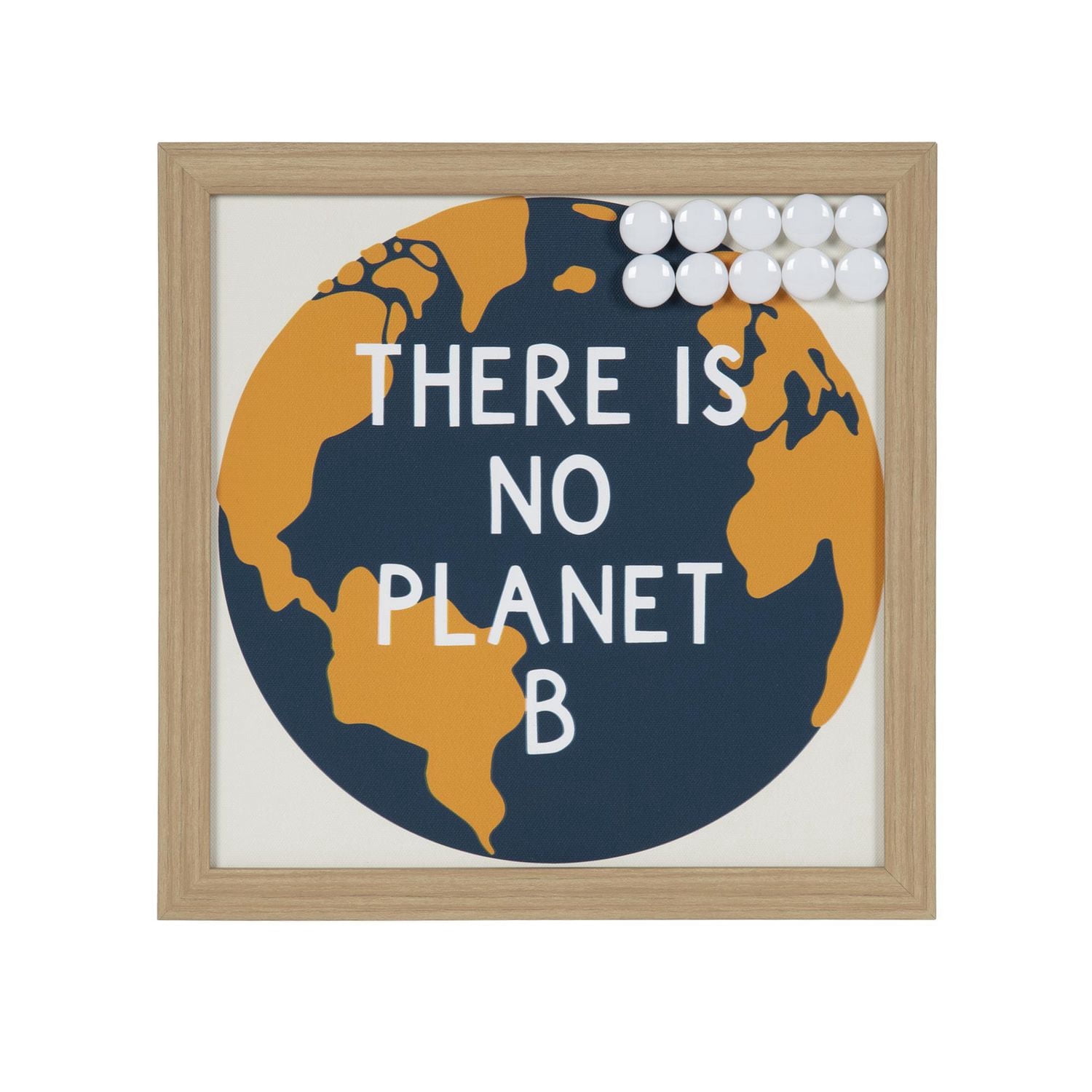Hometrends "There is No Planet B" Framed Magnet Board