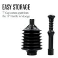 Black Bellows Accordion Toilet Plunger