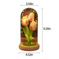 thumbnail image 3 of FHBVT Tulips Night Light Handmade Flower Lamp Bedroom Table Ambiance Light Romantic DIY Decor,Adjustable LED Lights Creates Cozy Atmosphere,Ideal Gift for Couple Girls Bedroom Living Room Decoration, 3 of 7