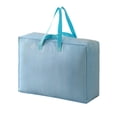 thumbnail image 2 of Qiopertar Large Capacity Storage Bag, Moving Bags with Shoulder & Handles for Travel, Heavy Duty Storage Organizer for Clothes Luggage Moving Supplies, Light Blue, 2 of 5