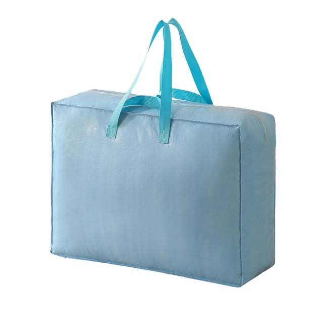 Bolsas Grandes de Movimiento con Manijas para Uso Pesado, Bolsa de Almacenamiento de 80x60cm Verde Militar, Portahombro, Grandes Bolsas de Almacenamiento de Plástico