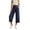 Navy, variant on Womens Foldover Low Waist Wide Leg Bottoms Soft Stretchy Flare Leggings Pink for Size XXL