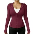 thumbnail image 4 of Sun Jacket Women UV Protection Full Zip Hooded Jacket with Thumb Holes UPF 50+ Lightweight Breathable Windbreaker for Outdoor Sports, 4 of 7