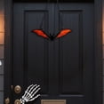 thumbnail image 4 of 1 Pc Halloween Bat Window Hanging Hanging Bats Halloween Decorations Outdoor Plastic Bats Bat Decorations Perfect for Halloween Hanging Tree Decor, 7.87 Inch, Orange, 4 of 7