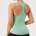 thumbnail image 5 of SHITINN Athletic Top for Women Olive Women's Solid Color Yoga Vest Sports Quick Drying Vest, 5 of 5