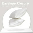 thumbnail image 5 of MR&HM Satin Pillow Case, 2 Pack Satin King Silky Pillowcase for Hair and Skin, Satin Pillowcase Set of 2, 20x40, Ivory, 5 of 7