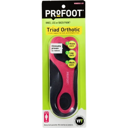 PROFOOT Triad Women's Orthotic, Size 6-10, 1 pr
