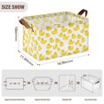 thumbnail image 7 of Yayeee Foldable Storage Basket for Shelves Waterproof Cloth Bins with Handles, Yellow Rubber Ducks, 7 of 7