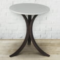 thumbnail image 3 of Niche Mia Bentwood Round Accent Side Table- Mocha Walnut Beige, 3 of 6