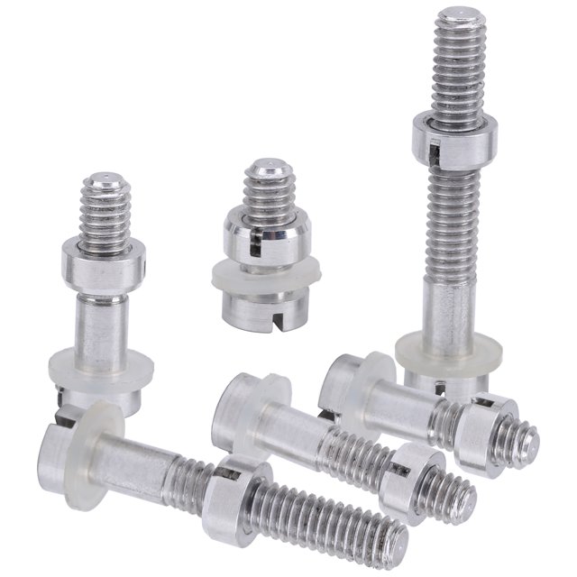 Tornillo para tocadiscos, 6 piezas M2,5, tornillos, pernos, tuercas y arandelas, juego de materiales ecológicos