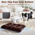 thumbnail image 5 of Sasttie Small Dog Bed, Soft Rose Velvet Washable Crate Pad for Small and Medium Dogs, Non-Slip Bottom, Suitable Kennel Cage and Cat Bed Mat, 23 x 18 in, Dark Brown, 5 of 7