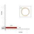 thumbnail image 4 of ANGARA Natural Channel Set Half Eternity Ruby Wedding Ring in 14K Rose Gold for Women (Size-2.5mm) | July Birthstone Jewelry for Her | Natural Ruby Rings, 4 of 9