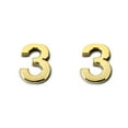 thumbnail image 3 of maskred House Numbers for Outside Simple Style Numerical Signs Sign Exquisite Number Mark Accessories Number Mark Marking Accessory Number 3 2PCS, 3 of 6