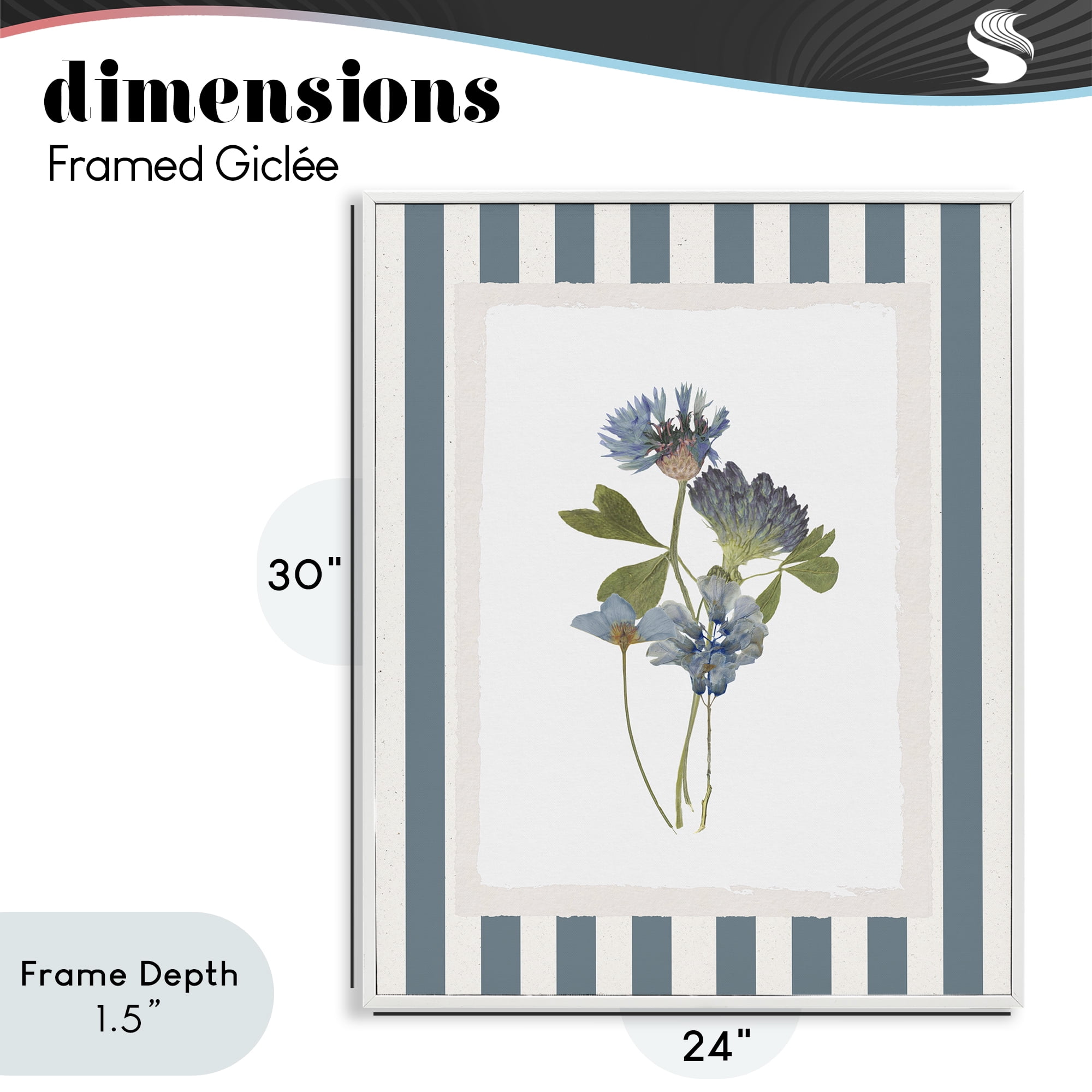 Stupell Industries Summer Memories Flowers White Framed Giclee Art, design by Val Rhodes