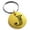 Gold, variant on Stainless Steel Letter J Initial Dotted Monogram Engraved Small Medallion Circle Charm Keychain Keyring